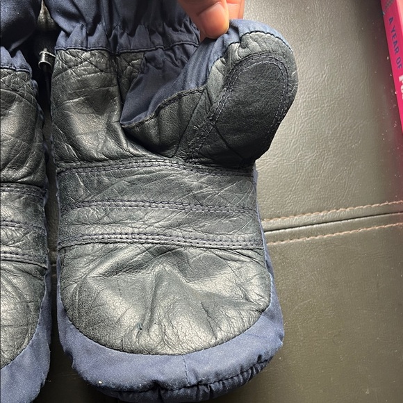 KOMBI | Vintage Womens Navy Quilted Ski Snowmobile Gore-Tex Mittens Medium - Picture 11 of 11